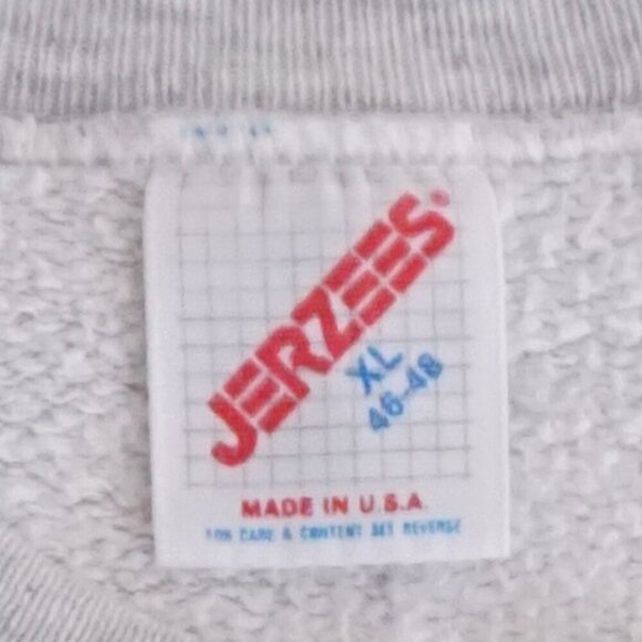 Vintage '93 Jerzees Gray St Catherine Dubois Church Travel Crewneck Sweater XL - Picture 4 of 11